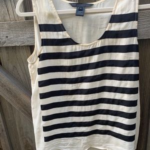 Marc by Marc Jacobs Silky Black and White Striped Top